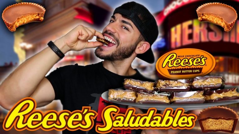 RECETA REESE´S CASEROS SALUDABLES BOMBONES FITNESS DE PEANUT BUTTER