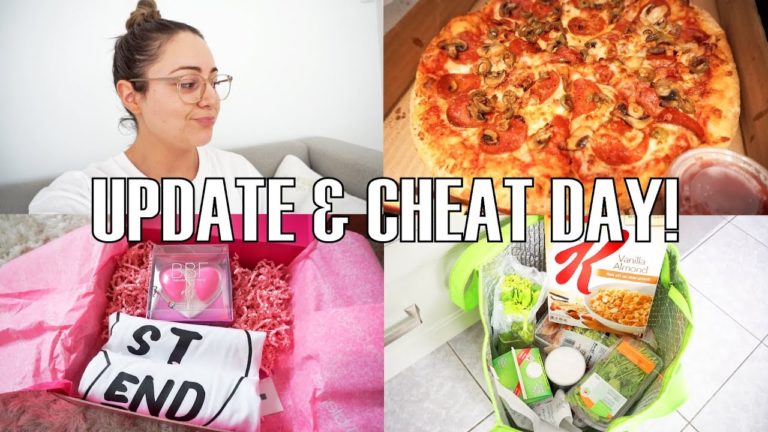 VLOG – Cheat Day, Health Update, Groceries & New Recipe!