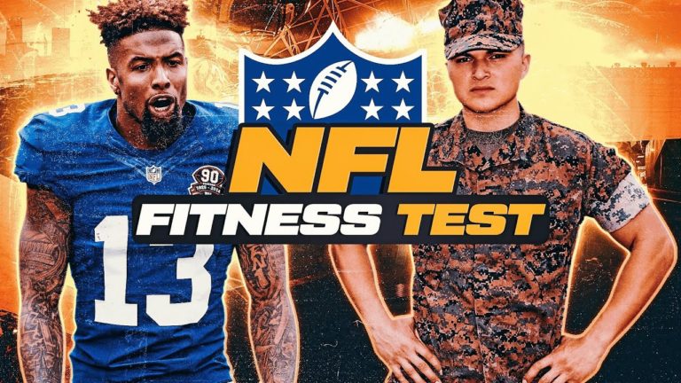 Marines Try The NFL Fitness Test