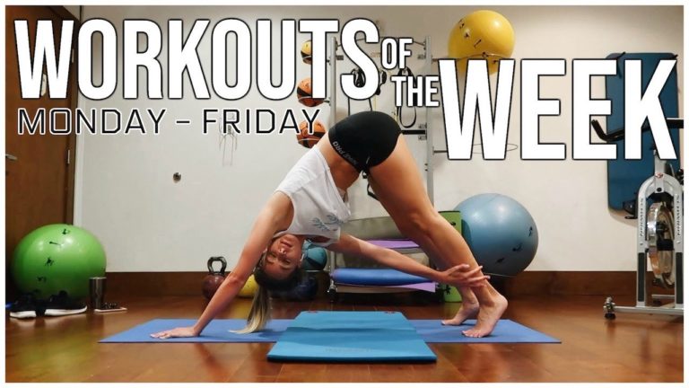 WORKOUTS OF THE WEEK & FITNESS ROUTINE | Monday – Friday | Renee Amberg