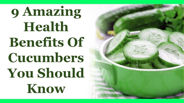 9 Amazing Health Benefits Of Cucumbers You Should Know !