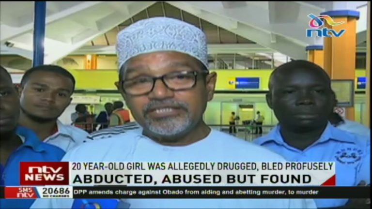 20-year-old Saida Abdirahman flown to Mombasa, still of ill health.