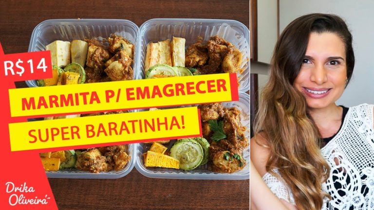 R$ 14 – MARMITA FITNESS PARA EMAGRECER RÁPIDO E ECONOMIZAR /Receita fit com frango #Ep. 44