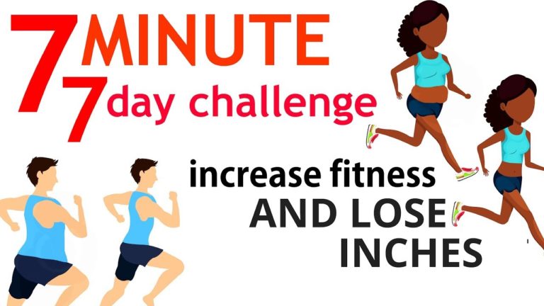 7 MINUTE WORKOUT – 7 DAY CHALLENGE TO INCREASE YOUR FITNESS – HEALTH AND HELP WITH WEIGHT LOSS