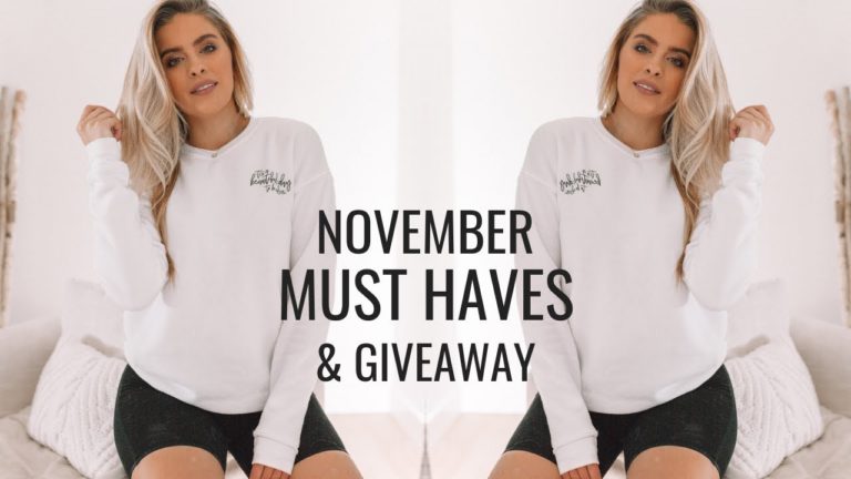 NOVEMBER FAVORITES | Fitness, Snacks, Beauty & A WHITMAS GIVEAWAY