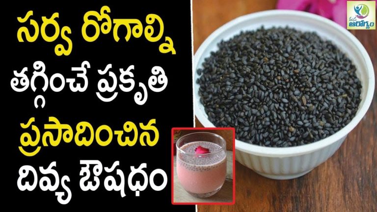 Sabja Seeds Health Benefits – Health Tips in Telugu || mana Arogyam