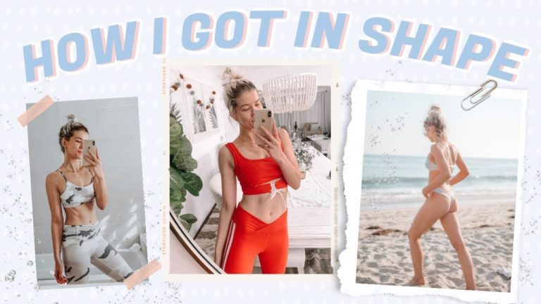 how I got in shape // my fitness journey