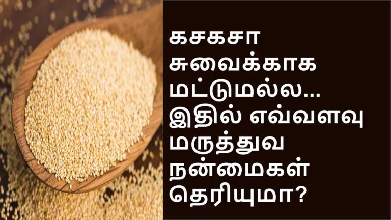 கசகசா வீட்டு வைத்தியங்கள் | poppy seeds amazing health benefits