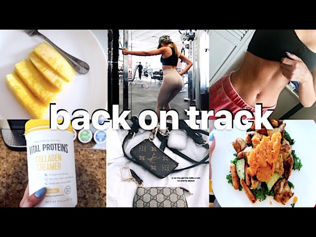 VLOG: what I eat to gain muscle, current fitness goals & healthy grocery haul!