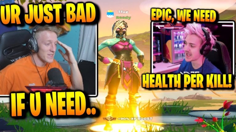 Tfue DEFENDS Epic & Calls Ninja & Streamers TRASH for needing Health Per KILL! (Fortnite BR)