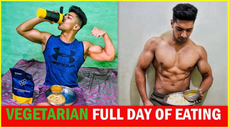 Vegetarian Full Day of Eating | Indian Bodybuilding Diet Plan | Rohit Khatri Fitness
