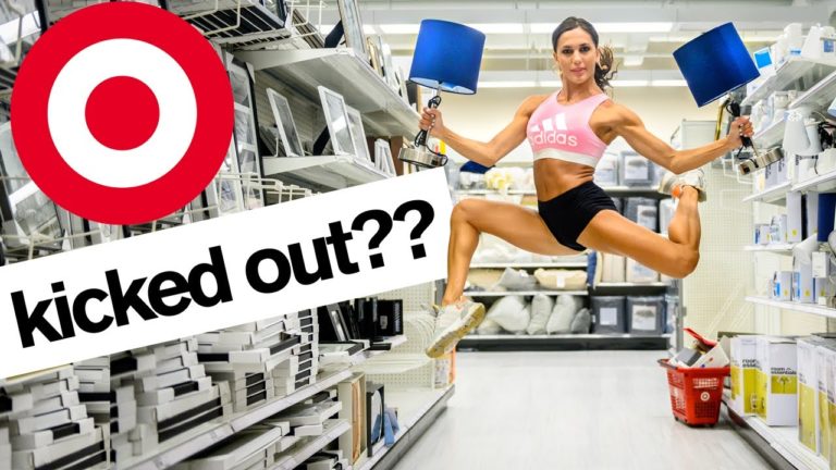 Insane Fitness Star Crashes Target for a Free Workout