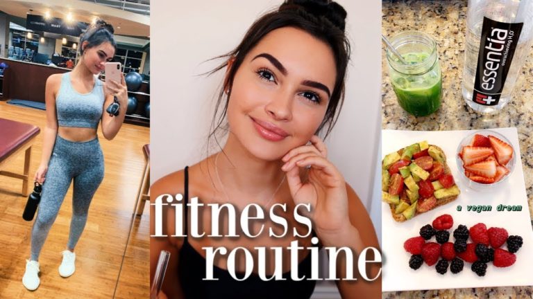 fitness routine & what i eat in a day 2019 *beginner friendly*