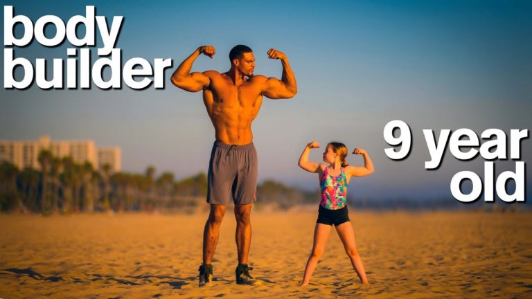 BODYBUILDER vs MY DAUGHTER – Adorable Fitness and Gymnastics Challenge