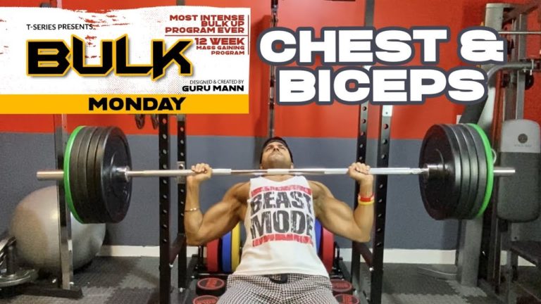 Monday – Chest & Biceps | BULK Mass Building Program | Guru Mann | Health & Fitness Monday – Chest & Biceps | BULK Mass Building Program | Guru Mann | Health & Fitness