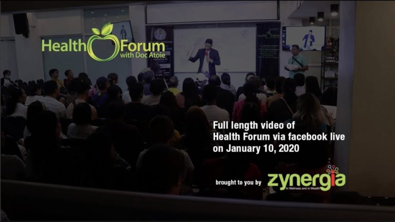 10 January 2020 | Health Forum via Facebook Live
