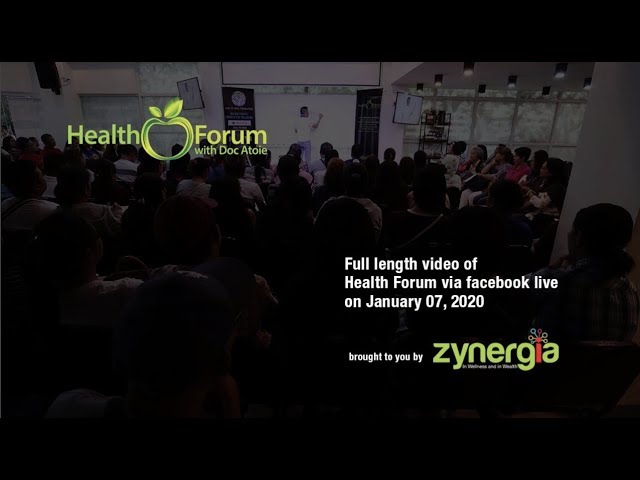 7 January 2020 | Health Forum via Facebook Live 7 January 2020 | Health Forum via Facebook Live