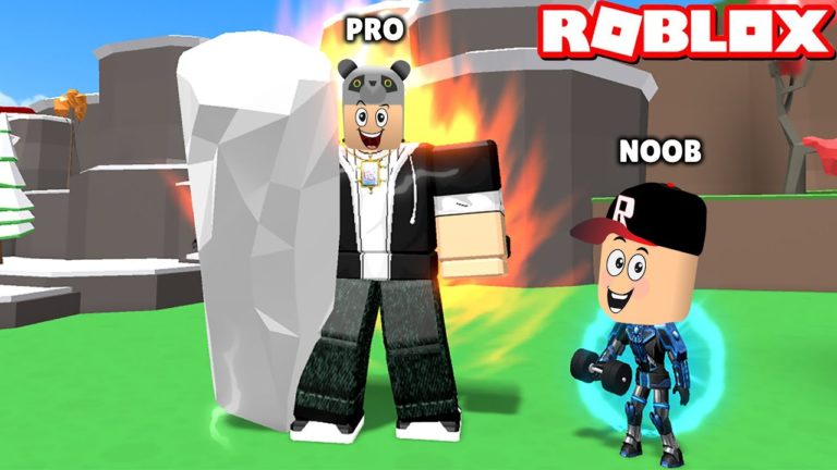 Üstümden Ateş Çıkıyor!! En Ağır Taşı Kaldırdım – Panda ile Roblox Fitness Simulator