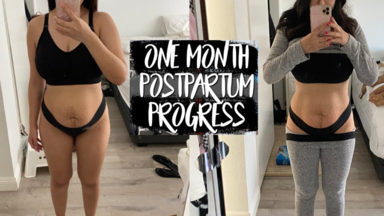 ONE MONTH POSTPARTUM FITNESS PROGRESS