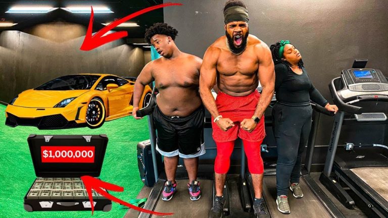 Last To Stop Running Wins $1,000,000 & A Lamborghini !!! 😳 (Biggest Fitness Challenge)