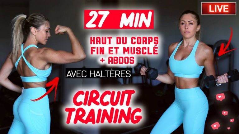 Fitness Training haut du corps + Abdos dessinés (échauffement + séance) 💪🏼🔥