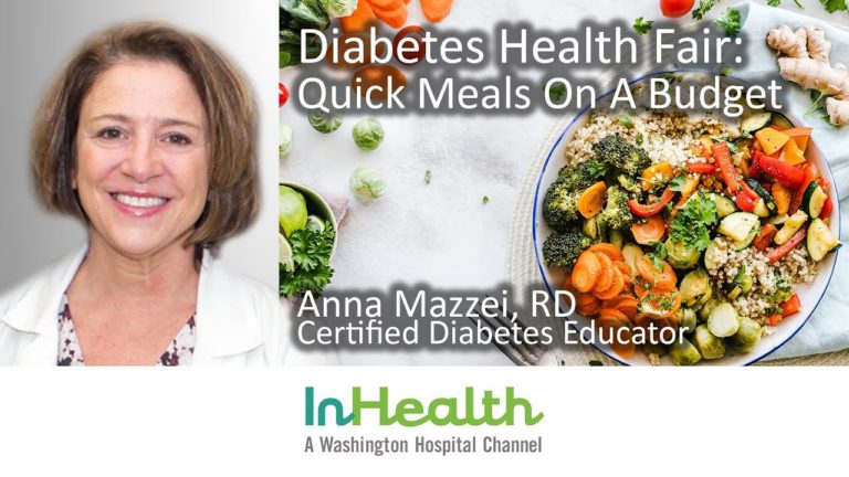 Diabetes Health Fair: Quick Meals On A Budget Diabetes Health Fair: Quick Meals On A Budget
