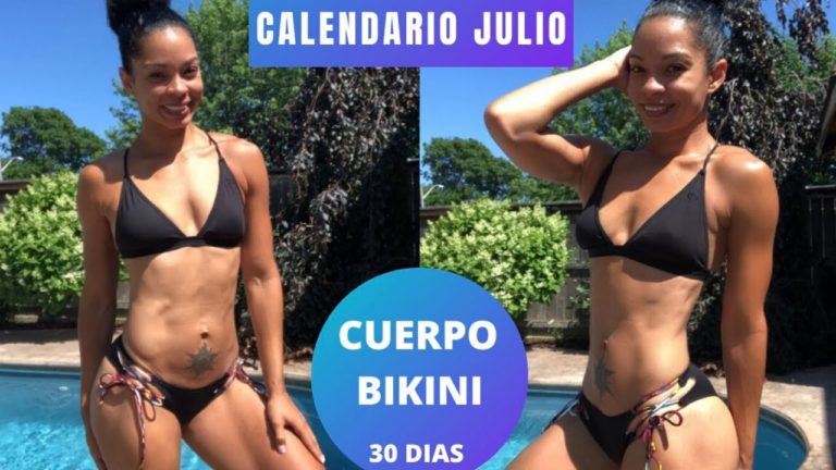 Calendario Mes Julio| Ejercicios diarios en casa| Fitness by Vivi