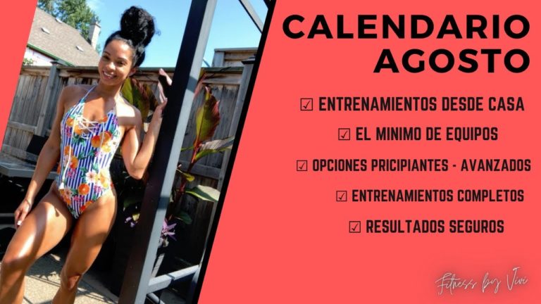 CALENDARIO MES AGOSTO| Fitness by Vivi 💥