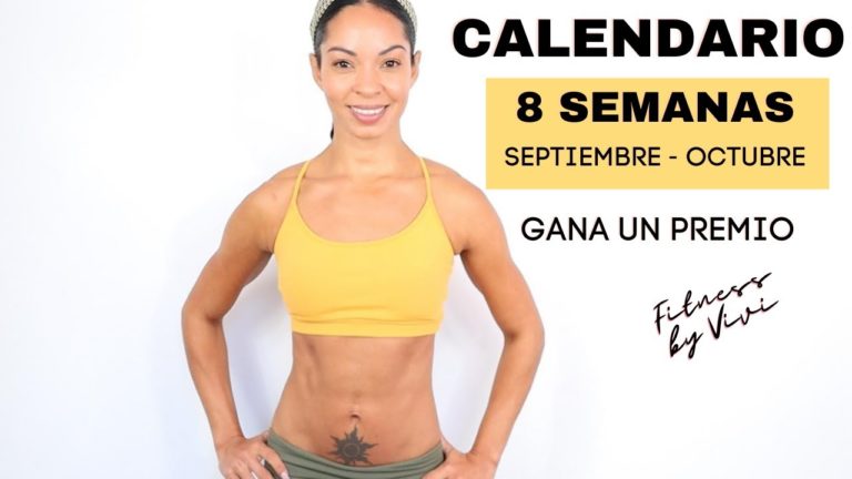 CALENDARIO DE 8 SEMANAS, SEPTIEMBRE / OCTUBRE GRATUITO | GANA un Premio con Fitness by Vivi 🏆