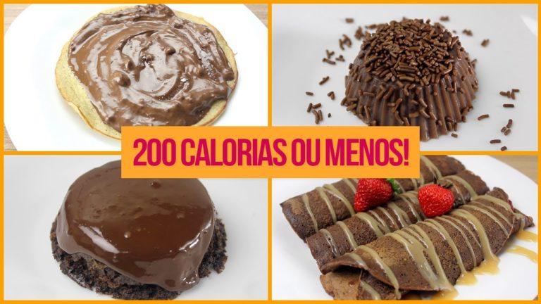 DOCES DE 200 CALORIAS OU MENOS! | 12 Receitas Fitness Fáceis de Doces com Poucas Calorias!