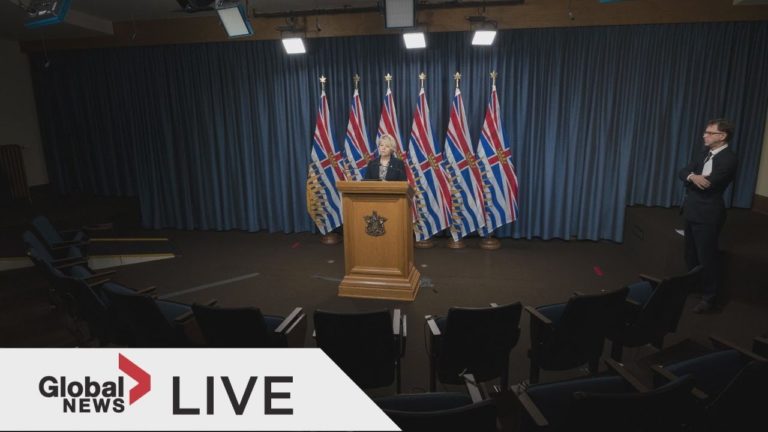 Coronavirus: BC health officials to provide live Thursday COVID-19 update | LIVE