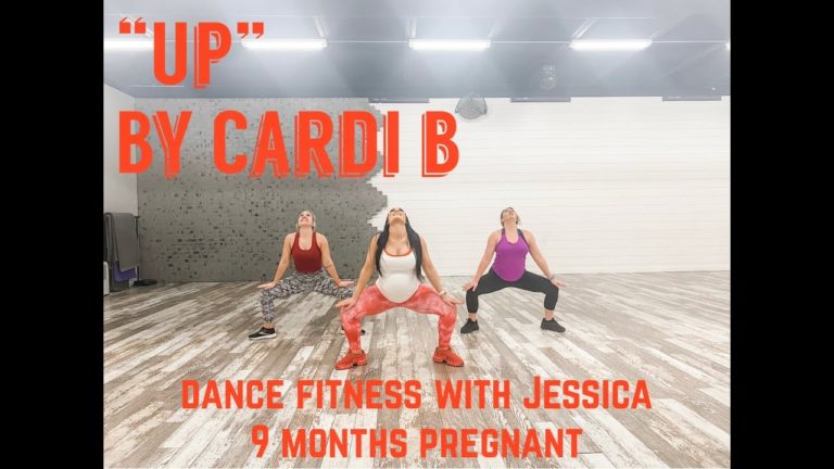 “Up” by Cardi B – Dance Fitness With Jessica 9 Months Pregnant 🤰🏻