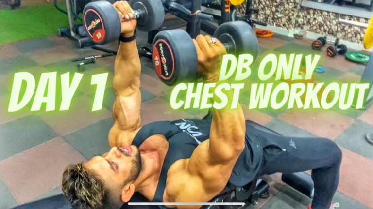 Dumbbell only Home Chest Workout I Day 1 I Rahul fitness