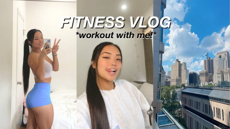 FITNESS VLOG | workout with me, what i eat, & a night out in nyc!