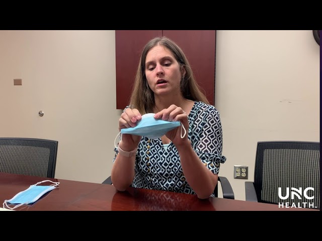 UNC Health: Pro Tip to Help Your Earloop Mask Fit More Tightly UNC Health: Pro Tip to Help Your Earloop Mask Fit More Tightly
