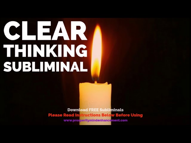 Crystal Clear Thinking – Subliminal Overcome Brain Fog Symptoms Audio