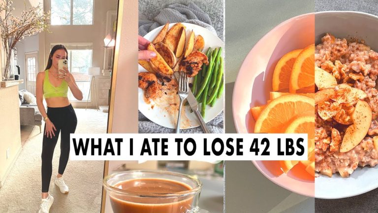 WHAT I ATE TO LOSE 42 LBS | WEIGHT LOSS MEAL PLAN FOR WOMEN | full day of eating + healthy recipes