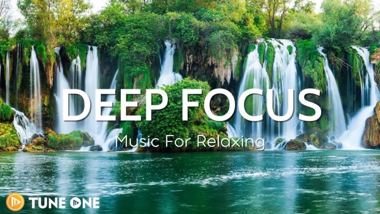 Waterfall Surround – Relaxing Guitar Music | Music With Stream Nature For Health, Reduce Stress 🍀